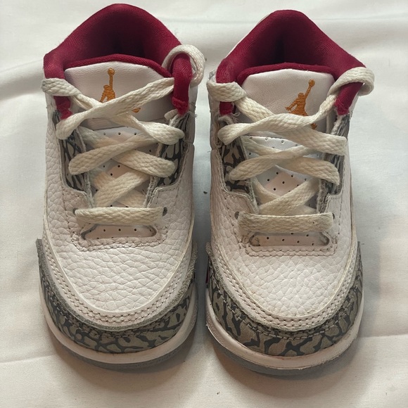 Jordan 3 Retro Cardinal Red Wht/Lt Curry-Cardinal Red 5C - Picture 7 of 9